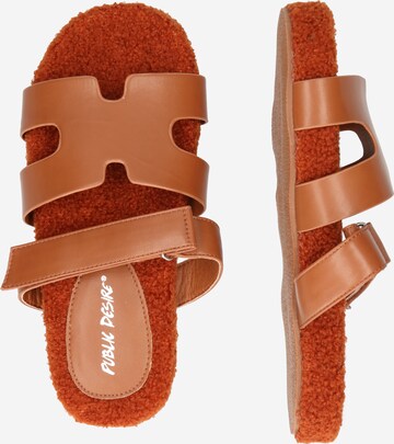 Public Desire Strap sandal 'HOT FUZZ' in Brown