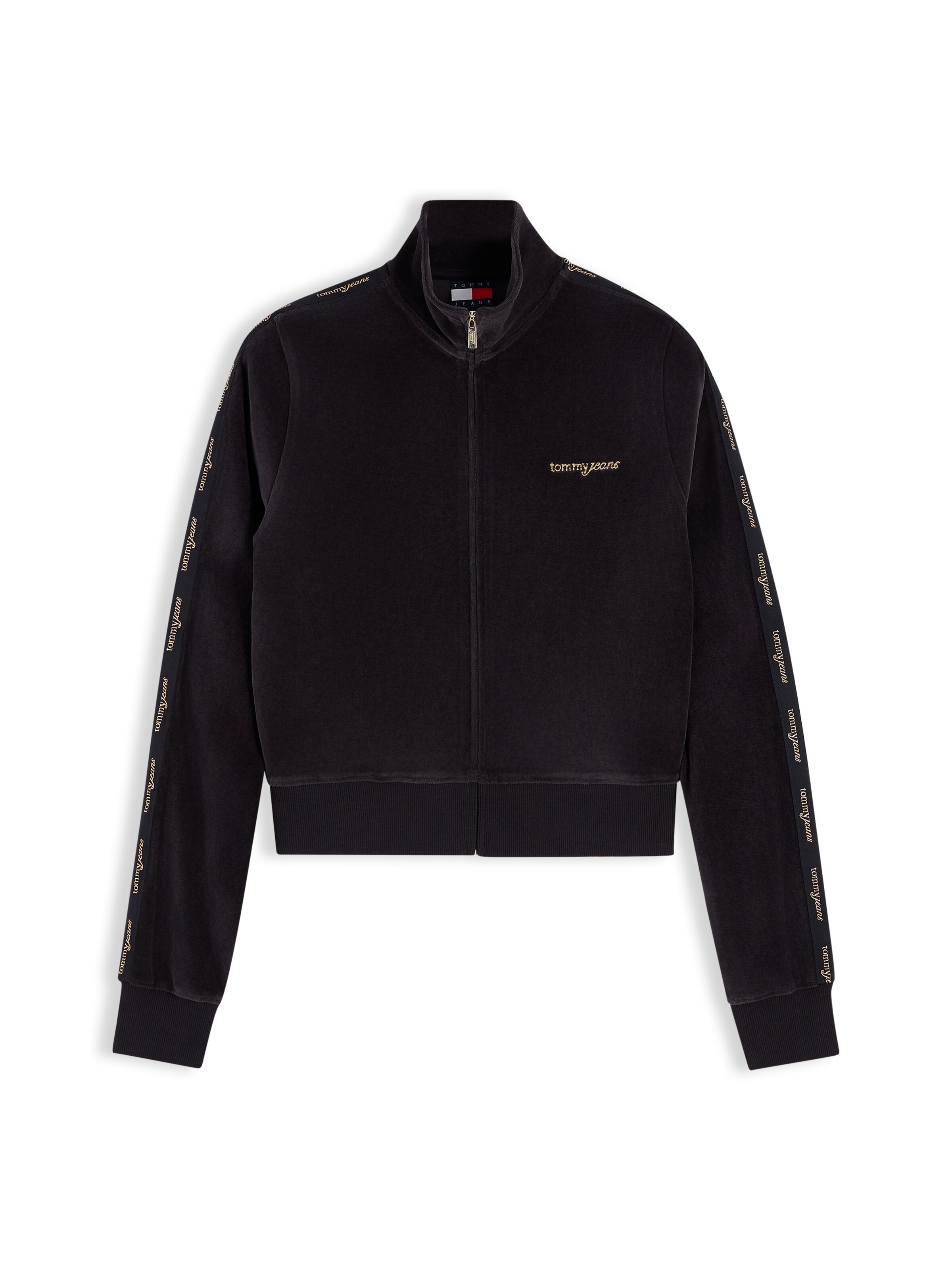 Tommy Jeans Bluza rozpinana w kolorze czarny: przód