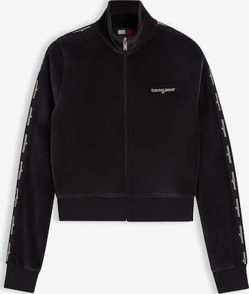 Hanorac de la Tommy Jeans pe negru: față