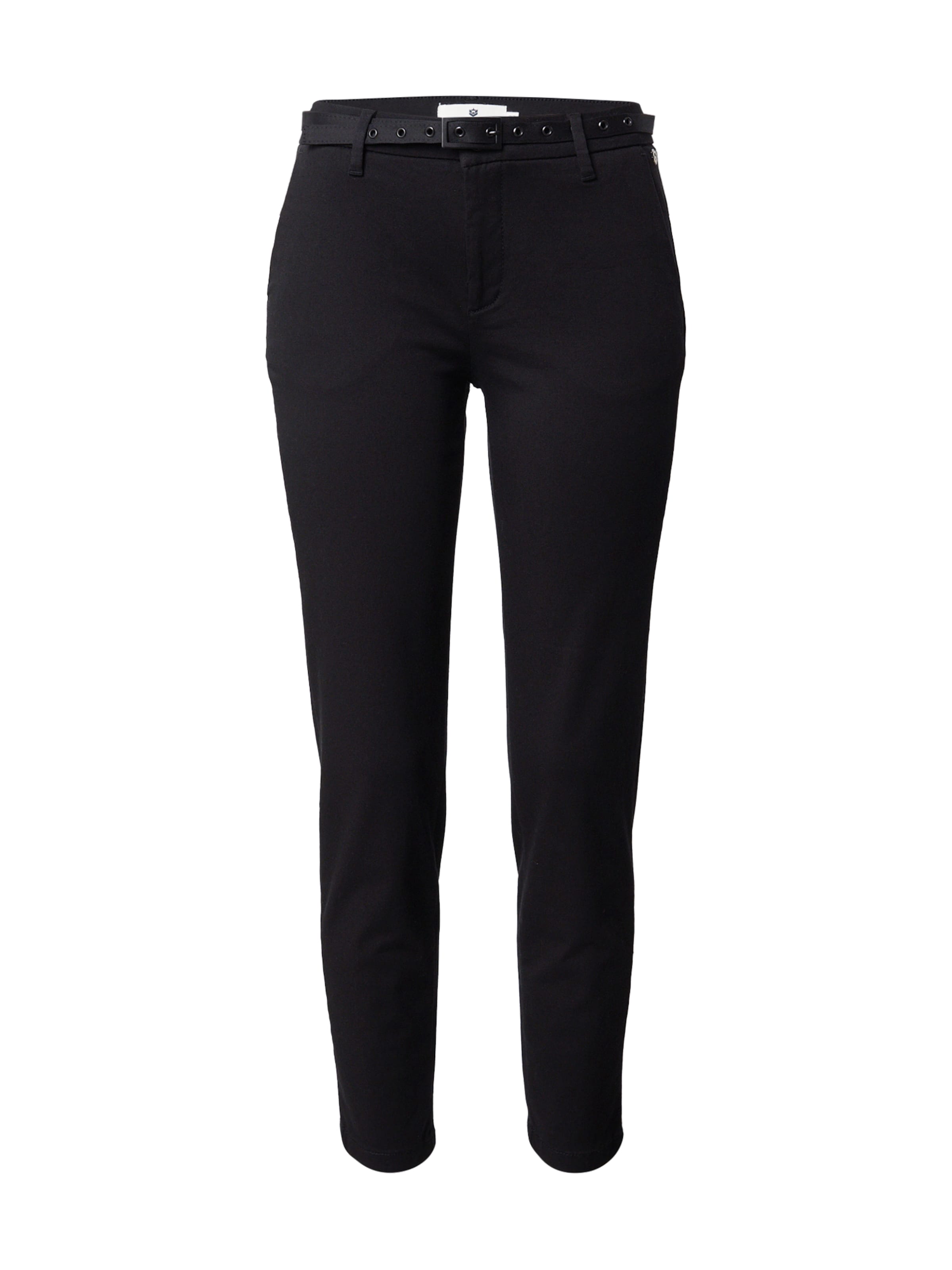 FREEMAN T. PORTER Слим фит Панталон Chino в черно: отпред