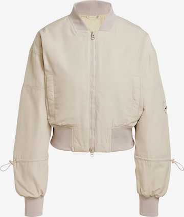 ADIDAS BY STELLA MCCARTNEY - Chaqueta deportiva 'TrueNature Woven Bomber Cropped' en beige: frente