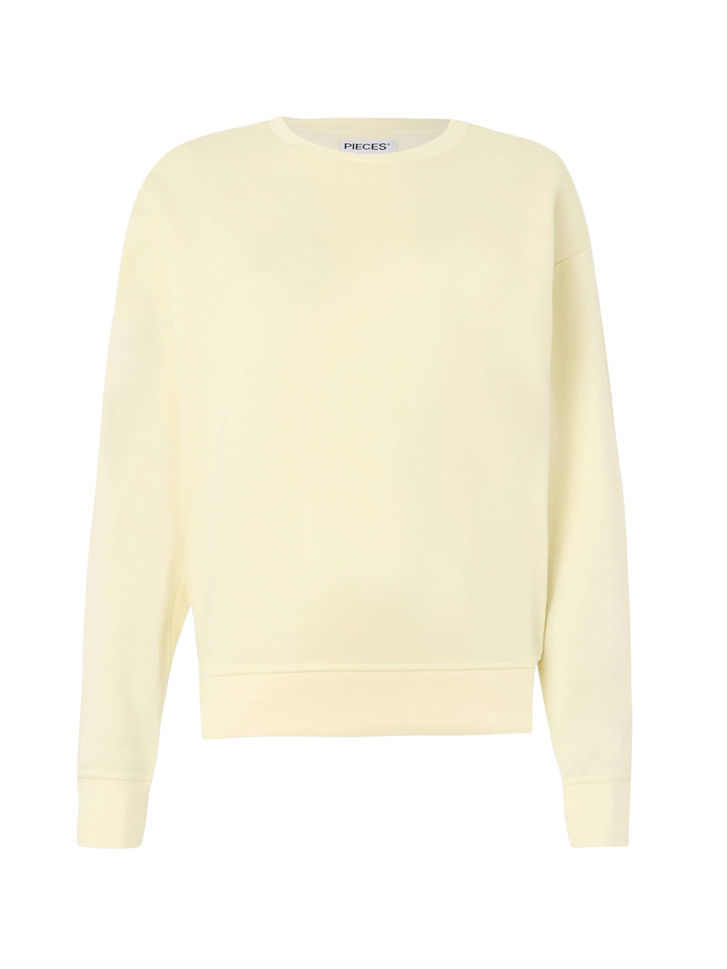PIECES Μπλούζα φούτερ 'PCChilli' σε κίτρινο: μπροστά
