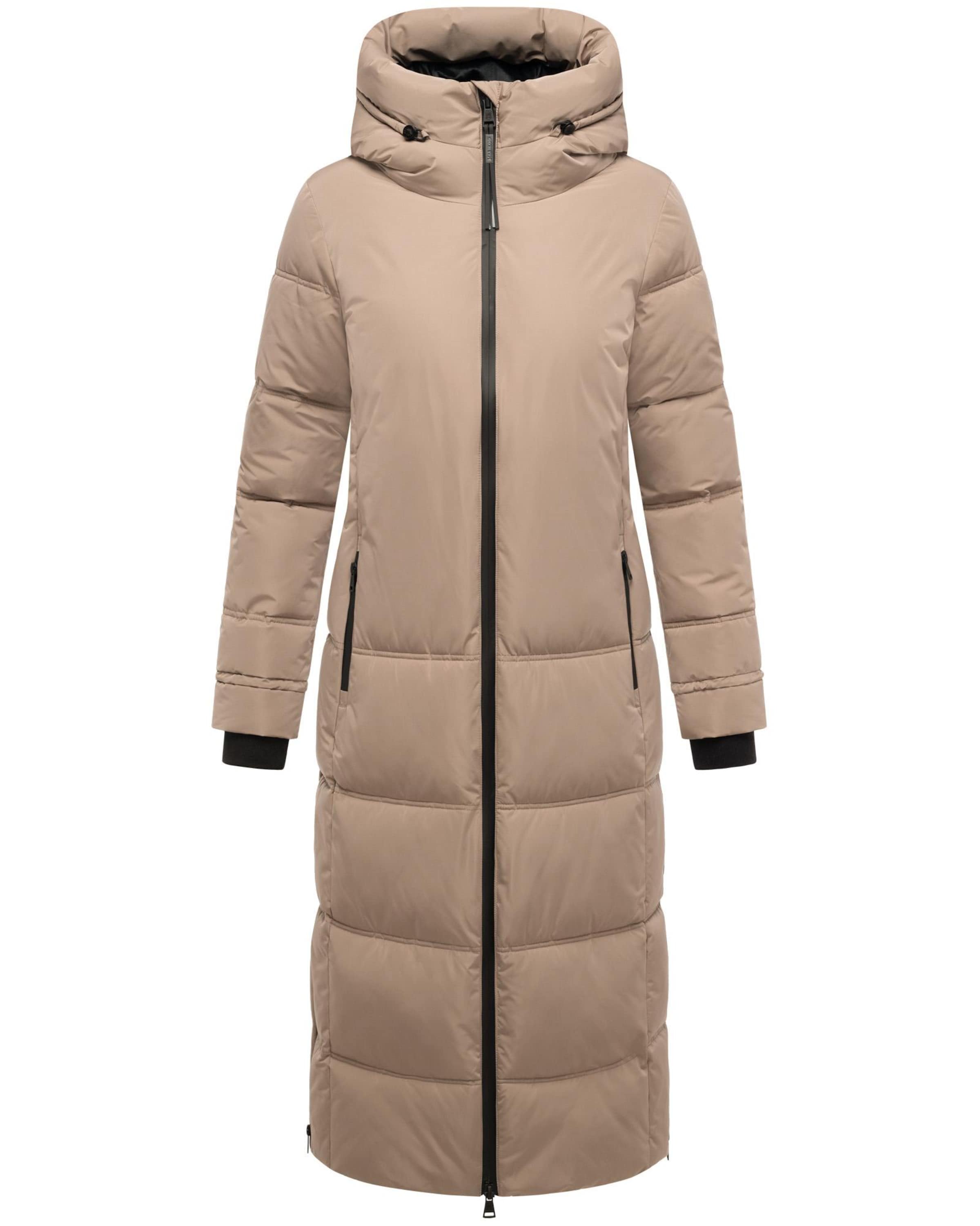 bēšs MARIKOO Ziemas mētelis 'Honiaa XVI': no priekšpuses