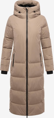 smėlio MARIKOO Žieminis paltas 'Honiaa XVI': priekis