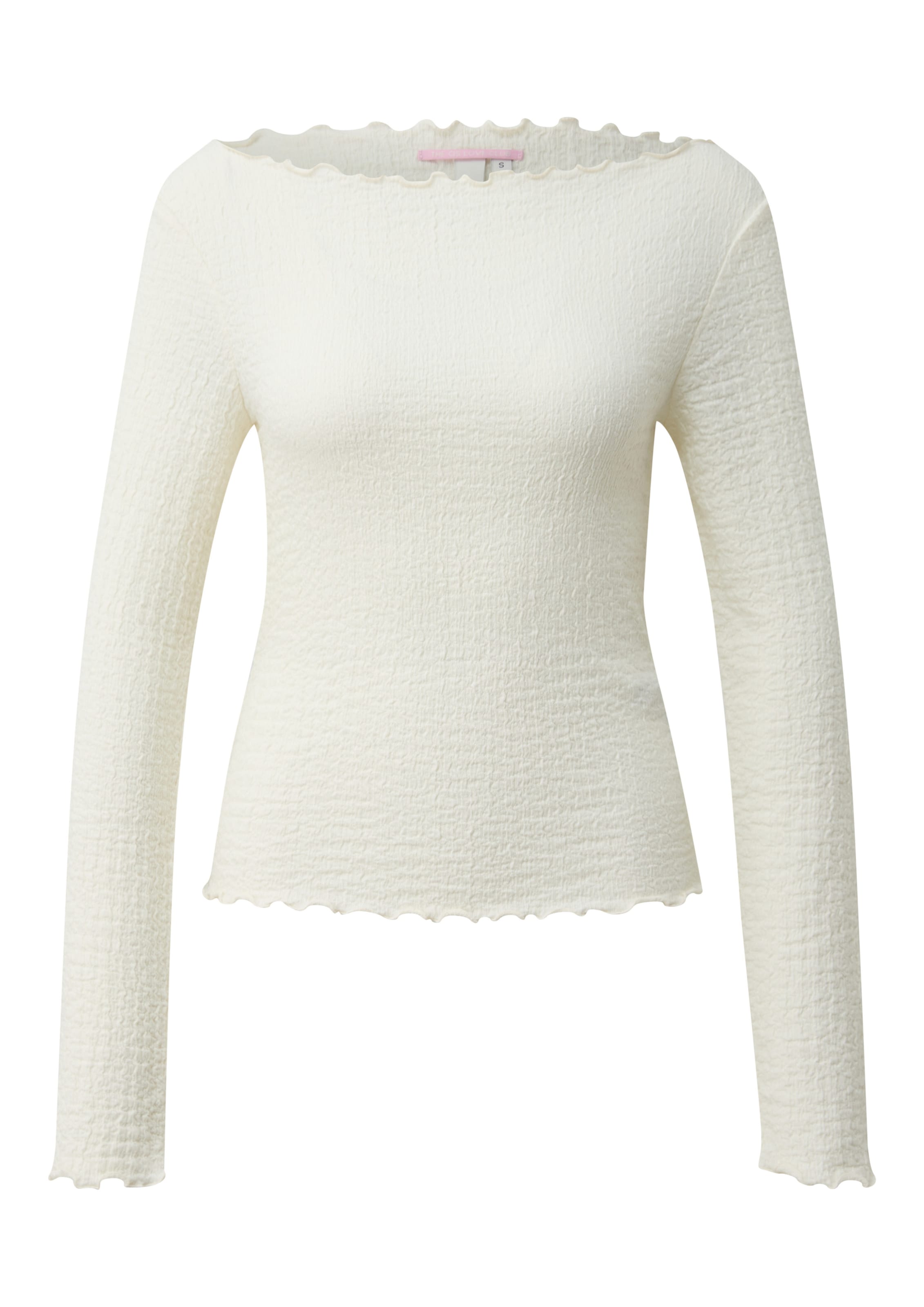 T-shirt QS en beige : devant