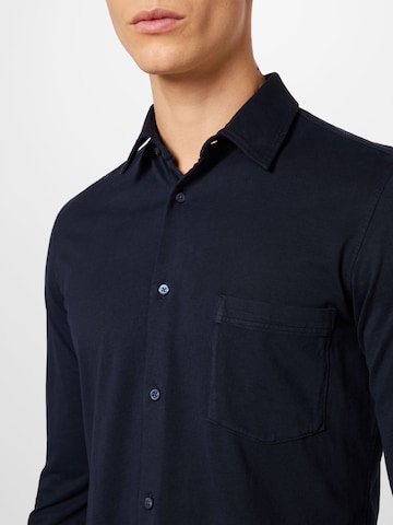 BOSS Orange Slim fit Button Up Shirt 'Mysoft' in Blue