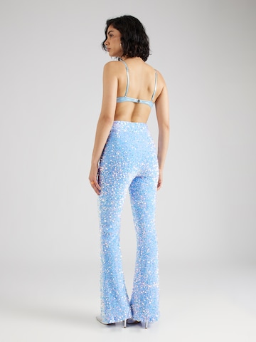 Nasty Gal Flared Hose in Blau