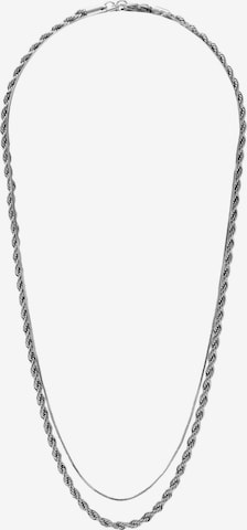 Pull&Bear Necklace in Silver: front