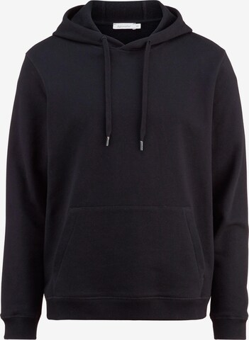 hessnatur Sweatshirt in Black: front