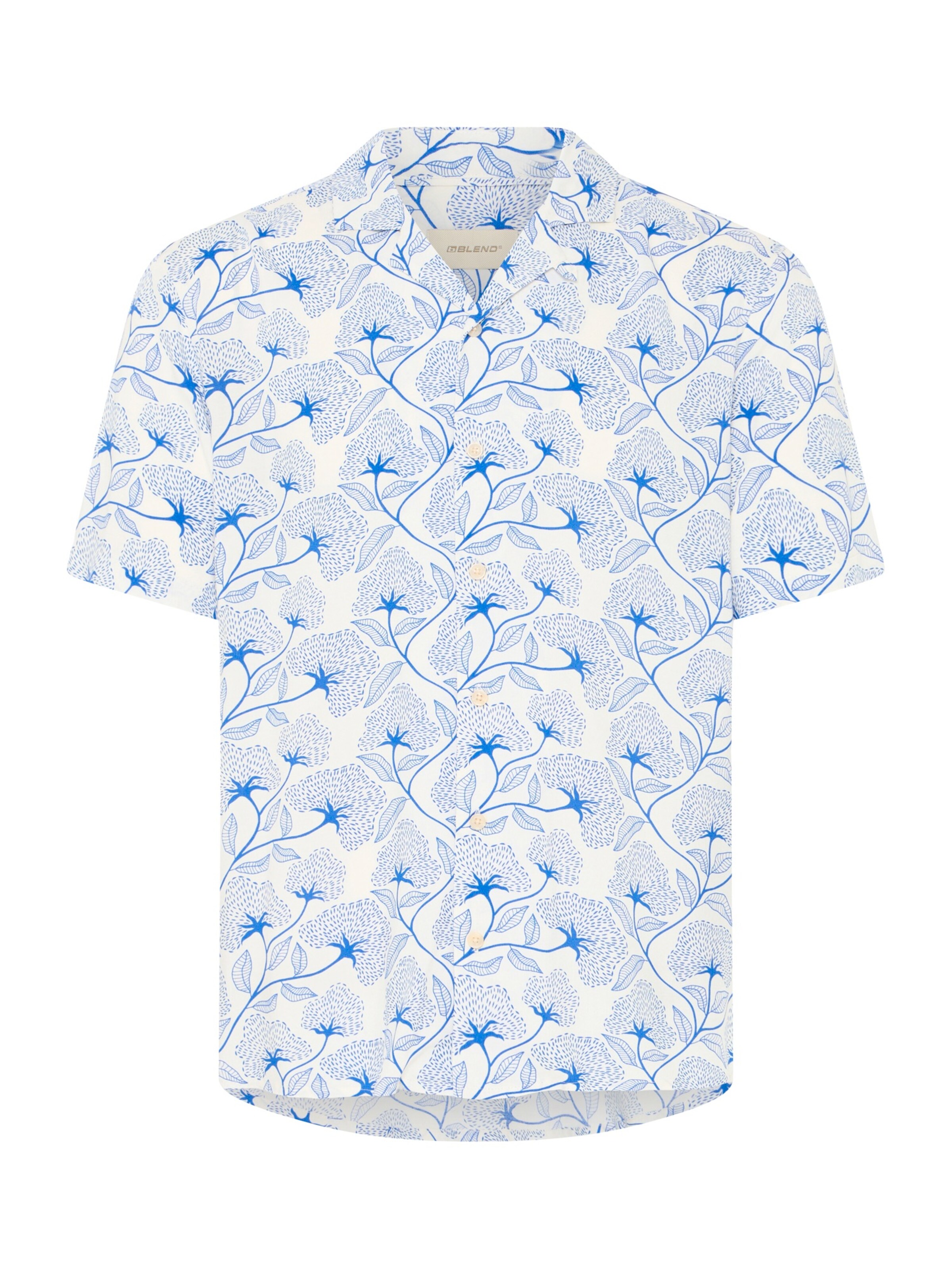 BLEND Regular fit Button Up Shirt 'BHARIAN' in Blue: front