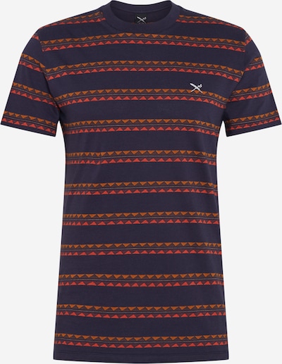 Iriedaily Shirt 'Monte Noe' in navy / ocker / orange, Produktansicht