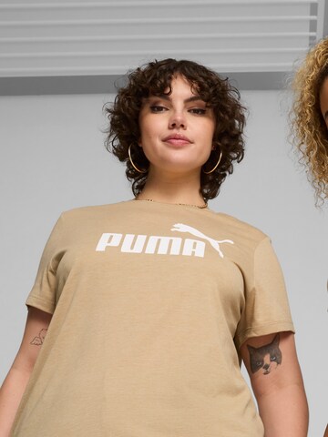 PUMA Performance Shirt 'Essentials Heather' in Brown: front