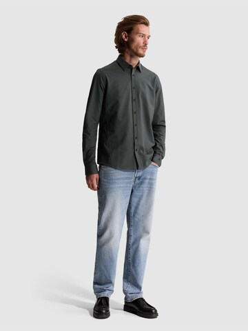 CAST IRON Slim fit Skjorta 'Twill jersey shirt' i beige