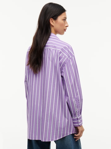 purpurinė Tommy Jeans Palaidinė 'ESSENTIAL'