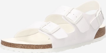 BIRKENSTOCK Sandals 'Milano' in White: front