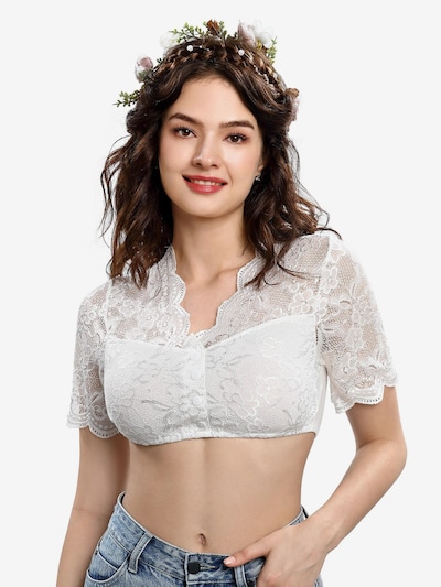 Yesfashion Trachtenbluse‌‌‌‌‌‌‌ in 44 in weiß, Produktansicht