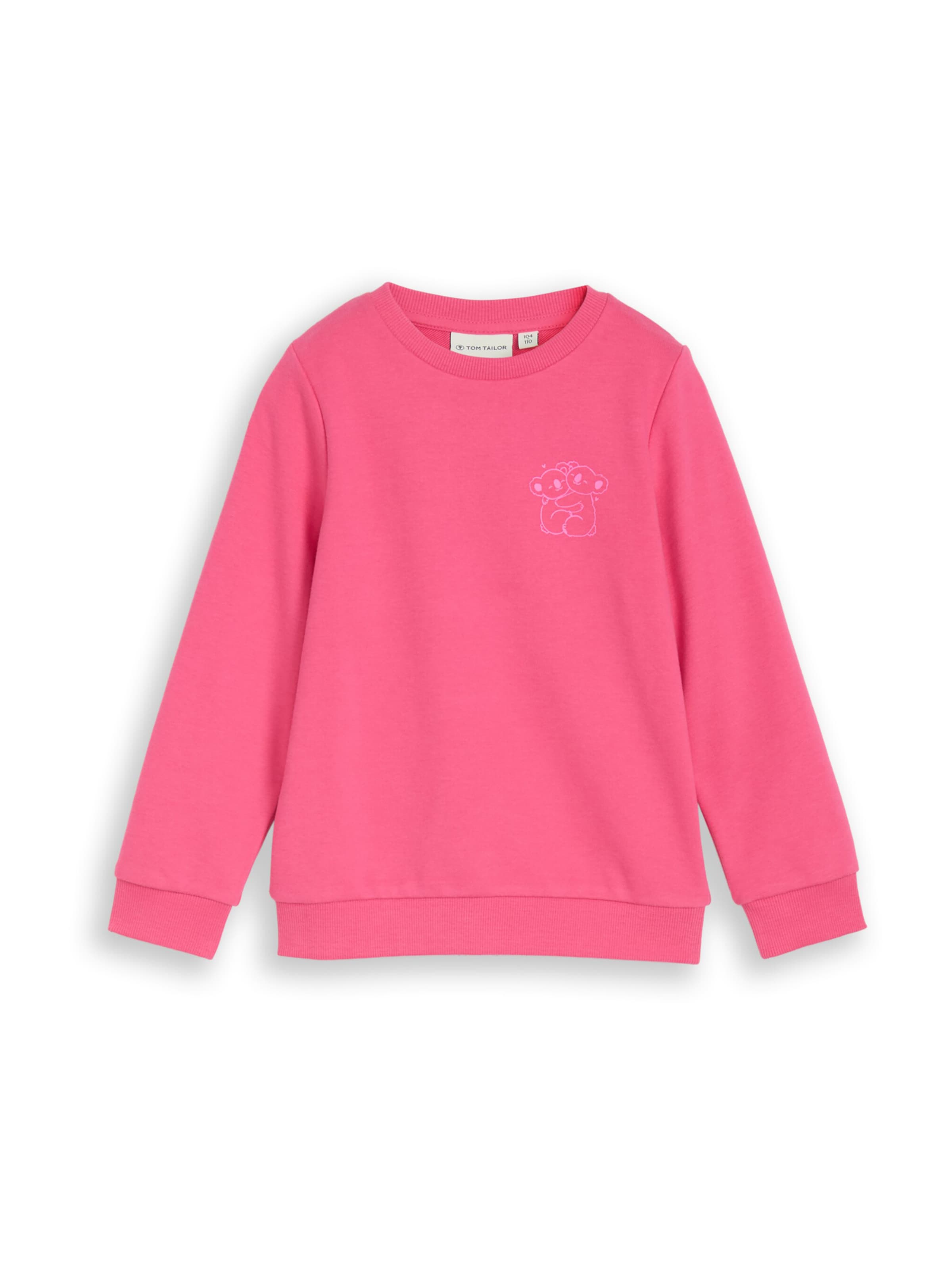 TOM TAILOR Sweatshirt in Roze: voorkant