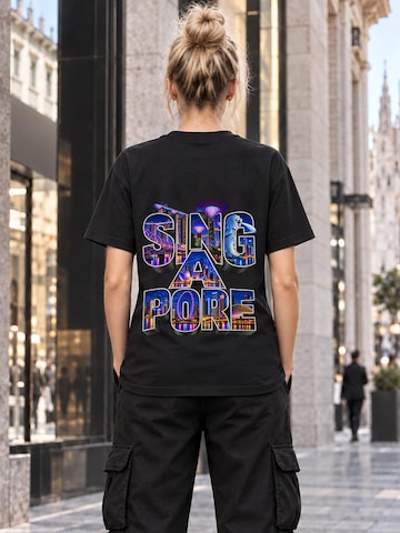 LUNØIR StudioMajica 'Singapore City Lights – Neon' - crna boja