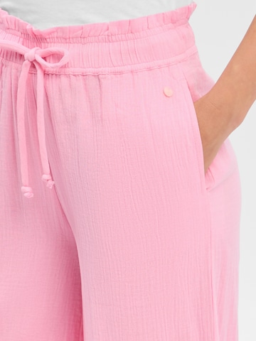 évasé Pantalon 'NUNathalia' NÜMPH en rose