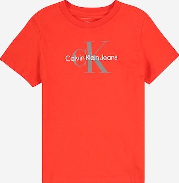 Maglietta di Calvin Klein Jeans in rosso: frontale