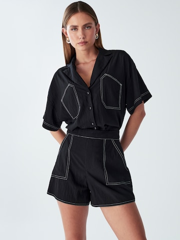 Willa Blouse 'Zimi' in Zwart