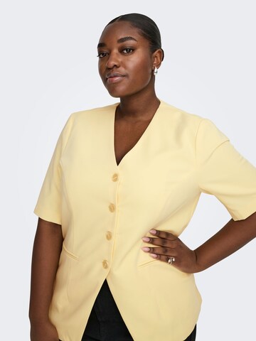 ONLY Carmakoma - Blazer 'CARLaminas' en amarillo