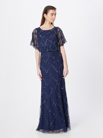 Adrianna Papell Evening Dress in Blue: front