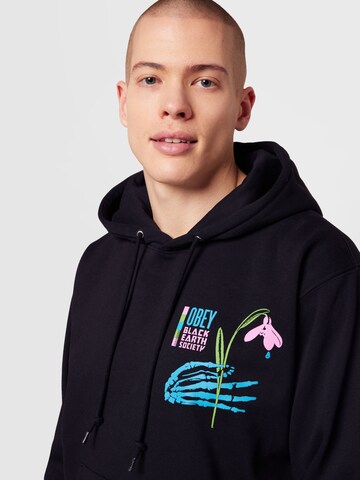 Obey Sweatshirt 'BLACK EARTH SOCIETY' in Schwarz