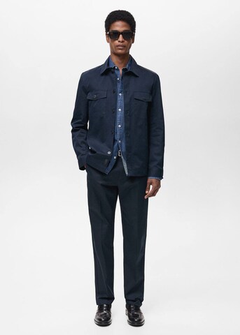 MANGO MAN Regular Fit Hemd 'Dublino' in Blau