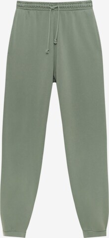 Effilé Pantalon Pull&Bear en vert : devant