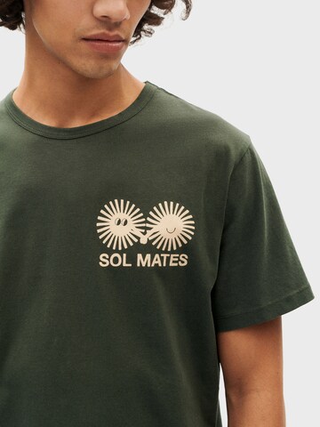 Thinking MU Shirt 'Solmates Zach' in Groen