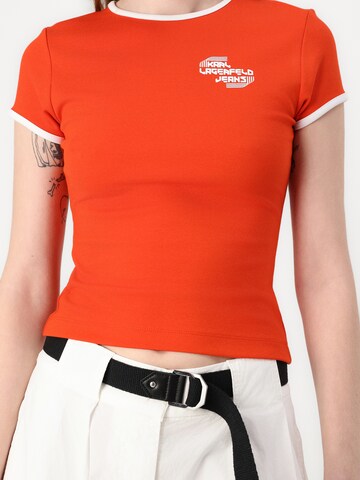 KARL LAGERFELD JEANS Póló - piros