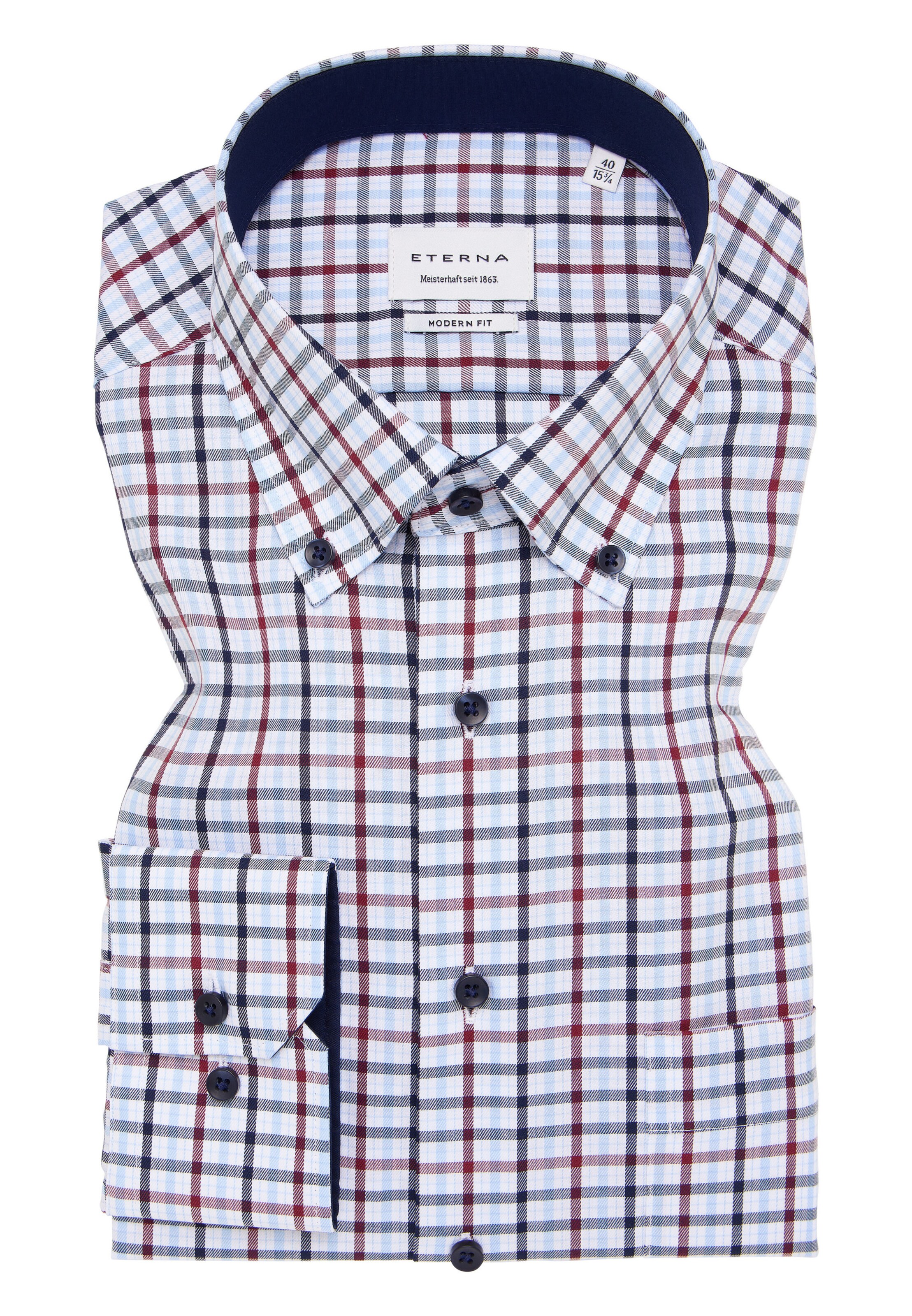 ETERNA Regular Fit Hemd in Weiß