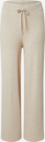 EDITED Wide leg Byxa 'Jimena' i beige: framsida