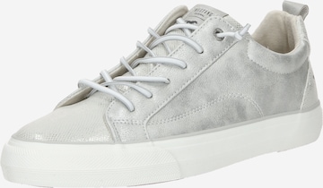 MUSTANG Låg sneaker i silver: framsida