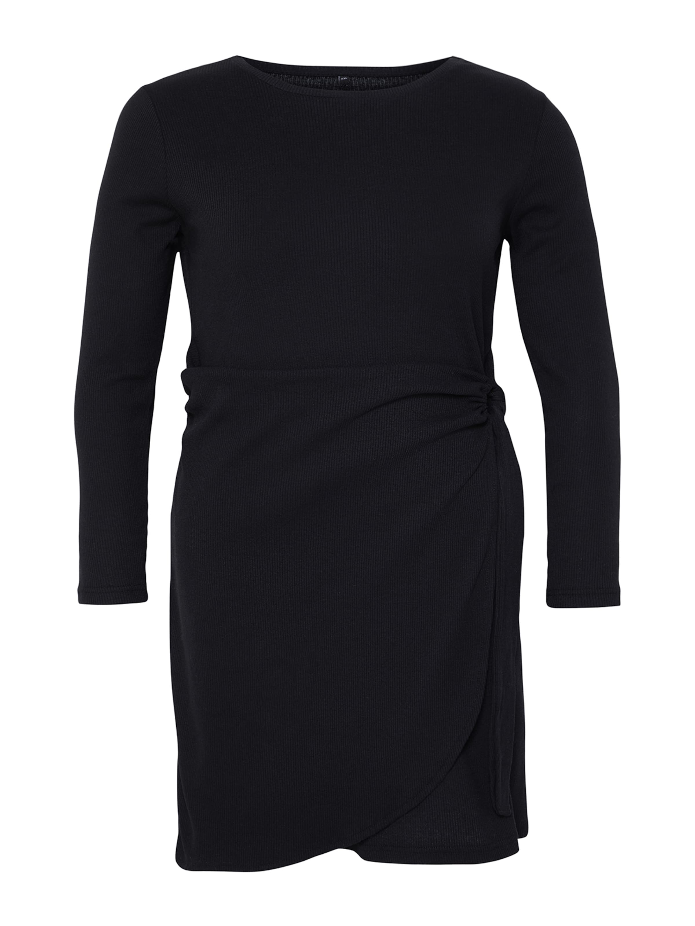 Trendyol Curve Πλεκτό φόρεμα σε μαύρο: μπροστά