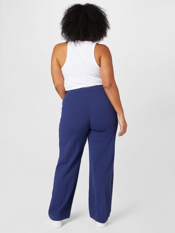 ONLY Carmakoma Wide leg Pleated Pants 'Carol' in Blue