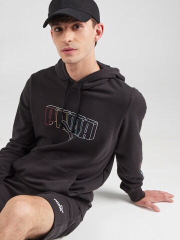 PUMA Sweatshirt 'ESS' in Schwarz: Vorderseite