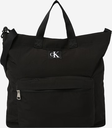 Calvin Klein Jeans - Shopper en negro: frente