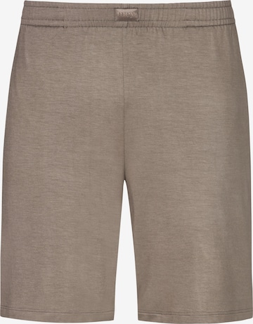 Mey Pyjamashorts 'Jefferson' in Braun: Vorderseite