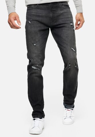 INDICODE JEANS Regular Jeans 'Smalinos' in Zwart: voorkant
