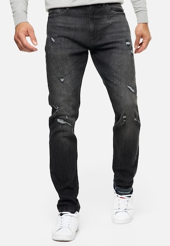 INDICODE JEANS Regular Jeans 'Smalinos' in Black: front