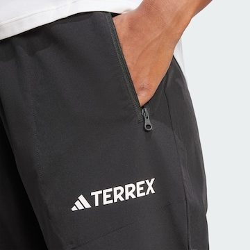 ADIDAS TERREX Slim fit Outdoor Pants 'Essentials' in Black