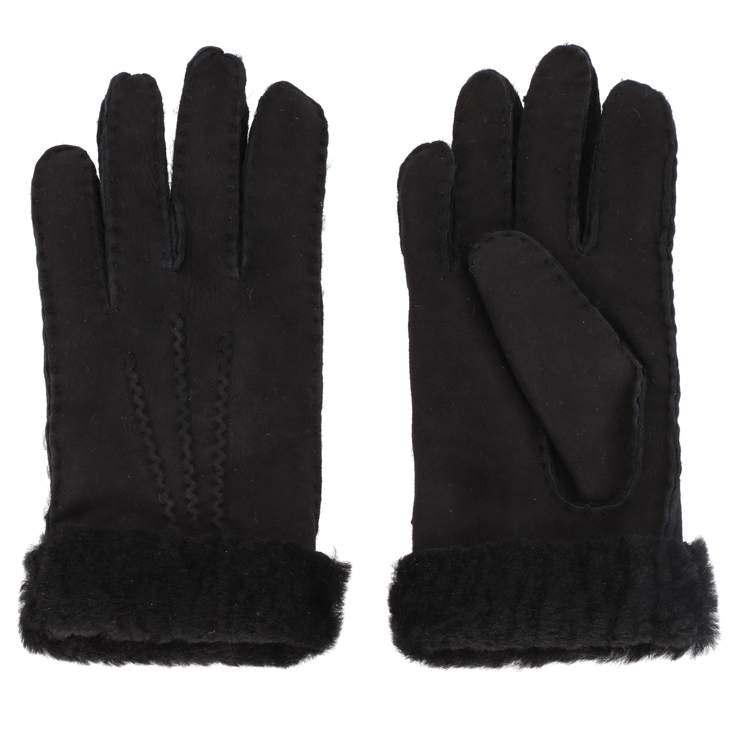 KESSLER Vingerhandschoenen 'Ilvy' in Zwart: voorkant