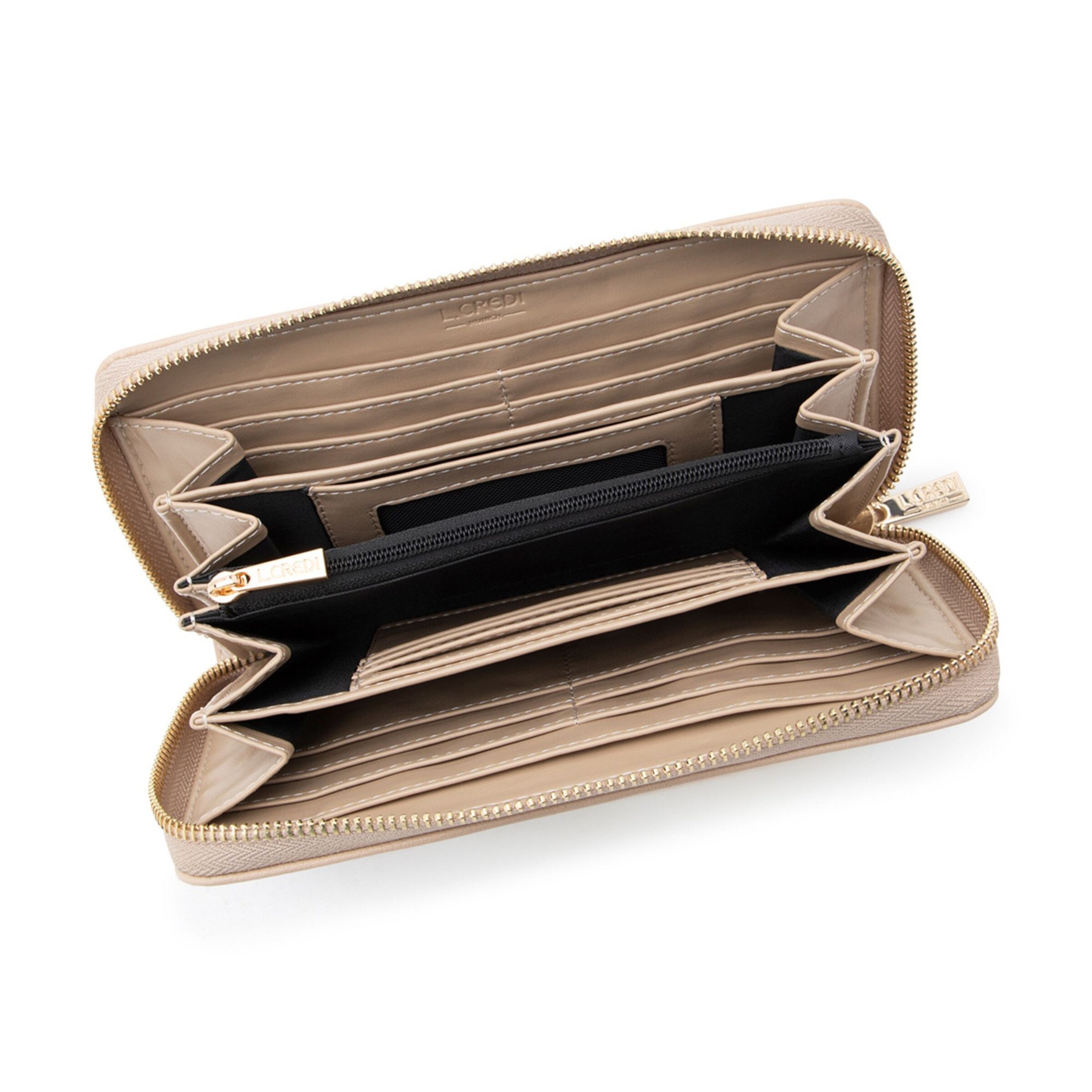 Porte-monnaies 'Orelia' L.CREDI en beige