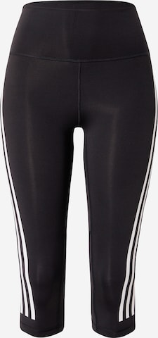 ADIDAS SPORTSWEAR - Skinny Calças de desporto em preto: frente