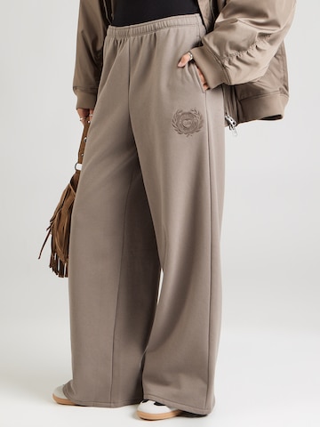 GAP Wide Leg Housut värissä ruskea: etupuoli