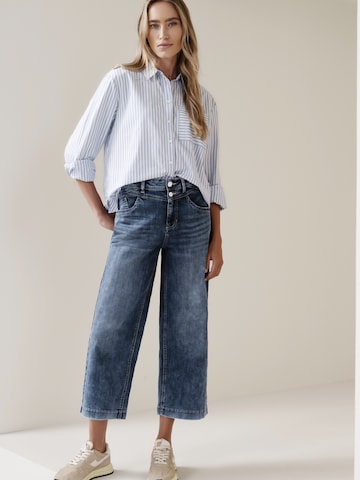 Wide leg Jeans 'Emee' de la STREET ONE pe albastru