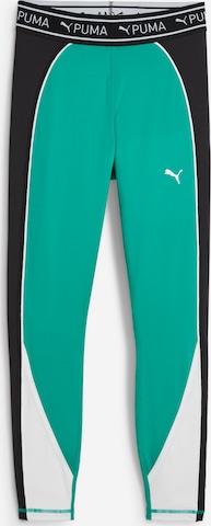 PUMA Skinny Sports trousers in Green: front