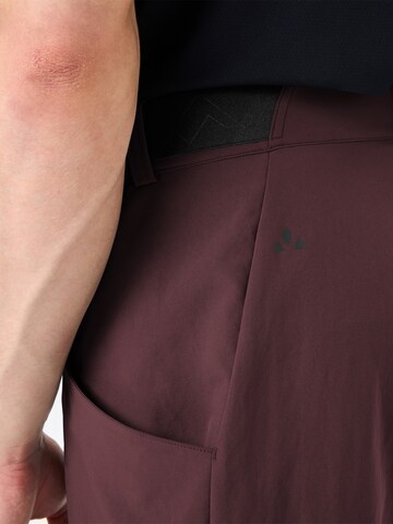 VAUDE Regular Outdoor Pants 'Loamer' in Brown